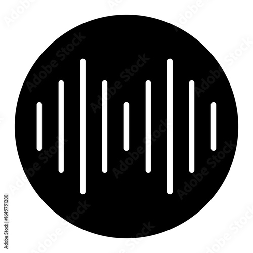 illustration of sound wave icon
