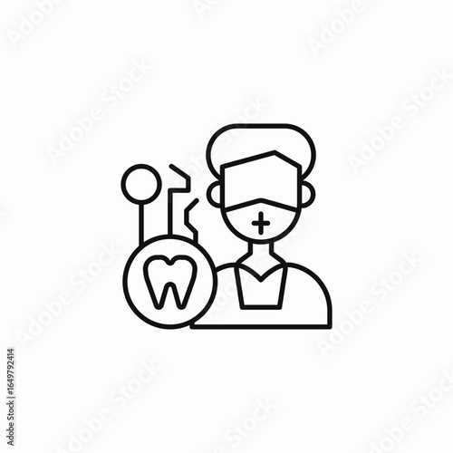 dentist dental tools icon sign vector