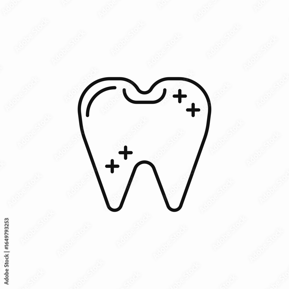 tooth bacteria checkup icon sign vector tooth bacteria checkup icon sign vector