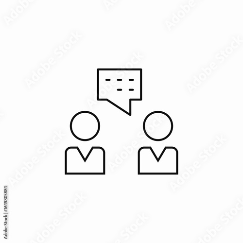 user chat conversation icon sign vector