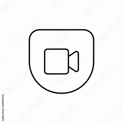video call option icon sign vector
