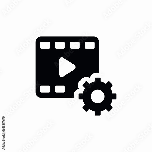 video settings icon sign vector