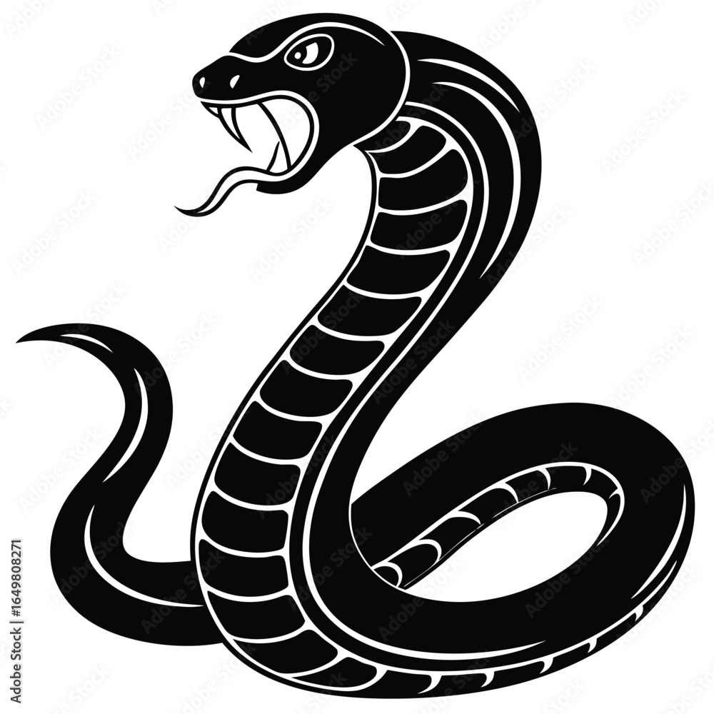 Fototapeta premium Python Silhouette