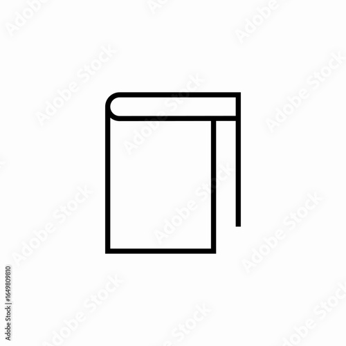 folded blank paper icon sign vector