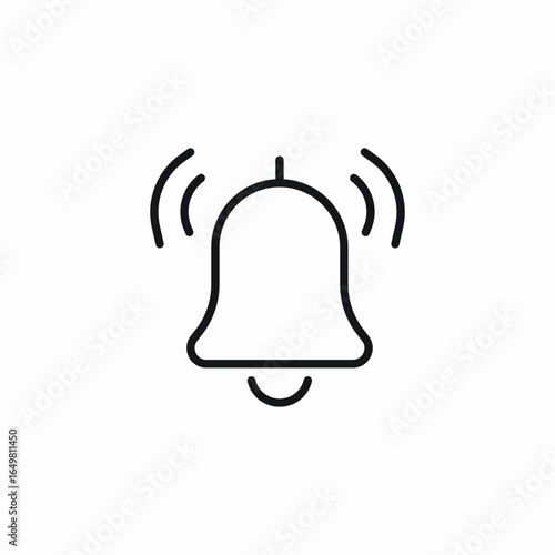 loud bell icon sign vector