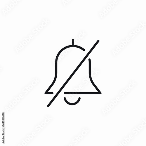 silent notification icon sign vector
