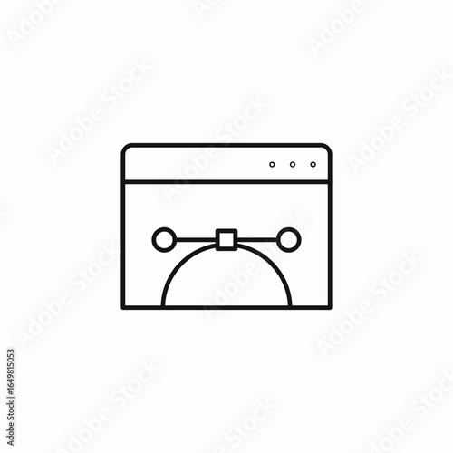 vector drawing tool icon sign vector