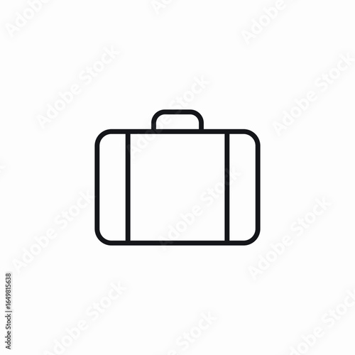 travel suitcase icon sign vector