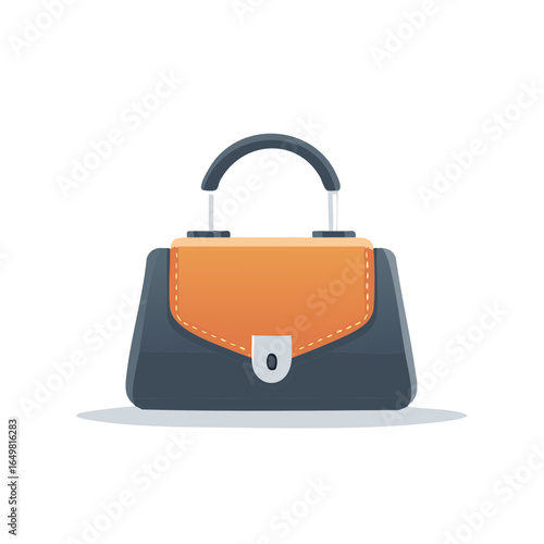 Chic Handbag Illustration: Fashionable Accessory for Women, Stylish Design