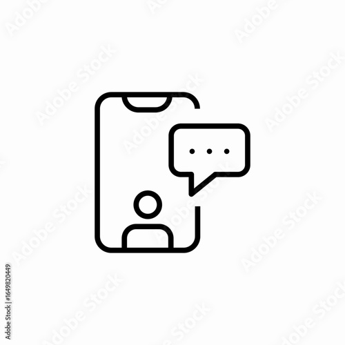 mobile accessible speech icon sign vector