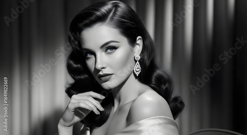 Classic Hollywood Film Noir Portrait