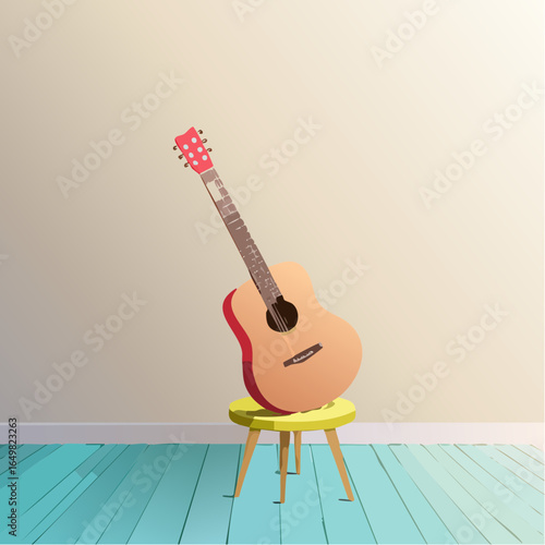 guitar in the room