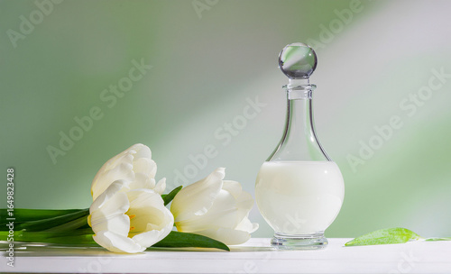 delicate glass container 