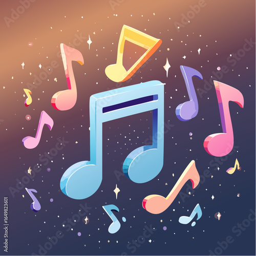 music background with music notes