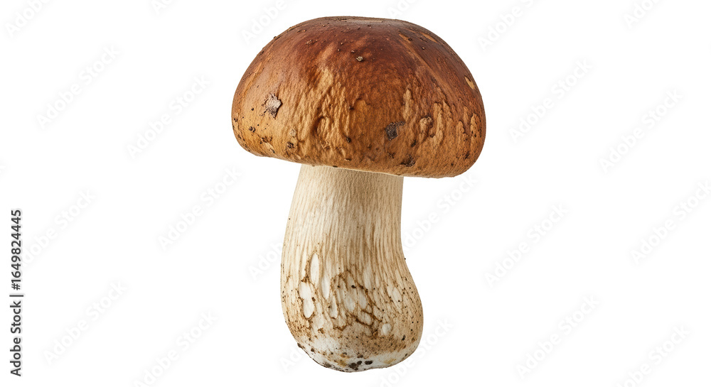 Isolated Porcini Mushroom Isolated Porcini Mushroom