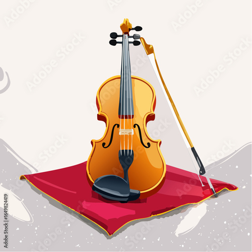 violin and music notes