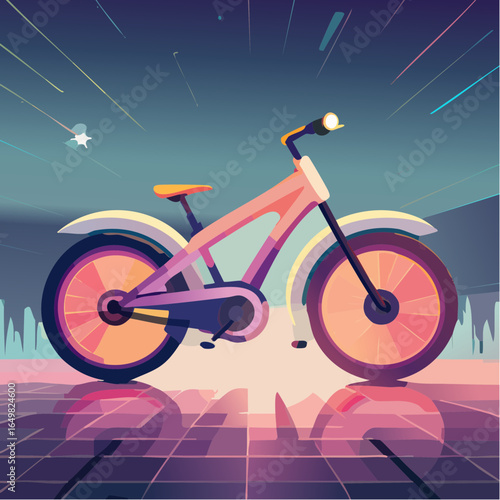 abstract background with bicycle
