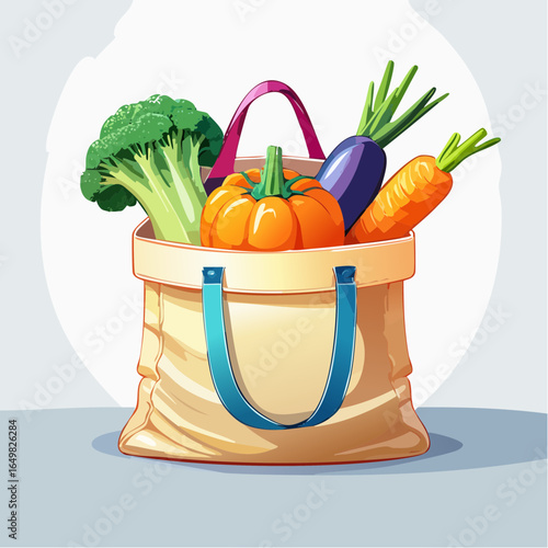 basket with vegetables