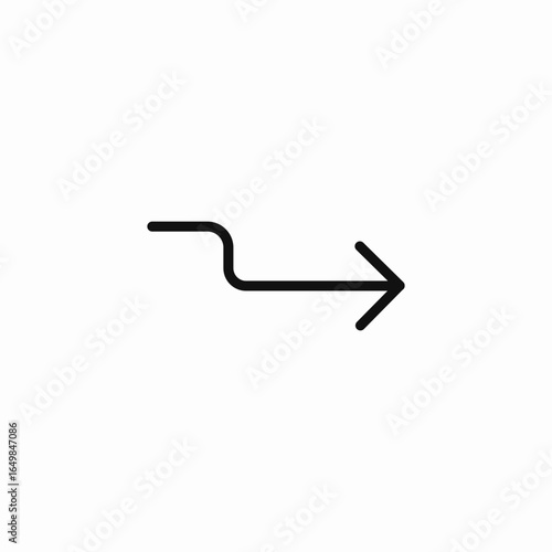 angled forward icon sign vector