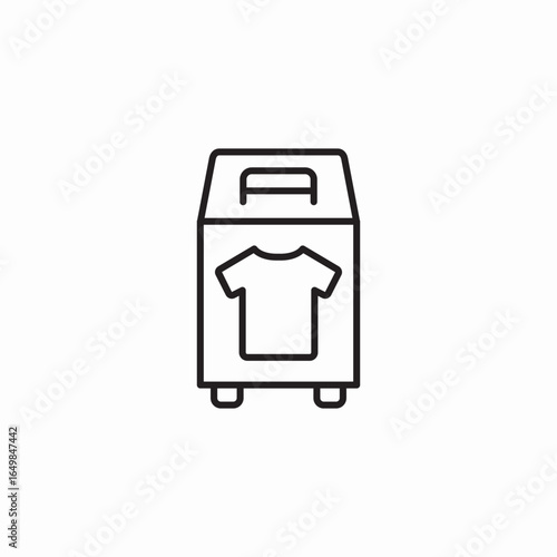 clothes donation icon sign vector
