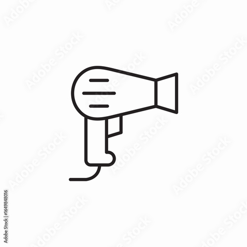 hair dryer icon sign vector