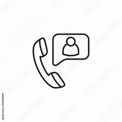 phone contact icon sign vector
