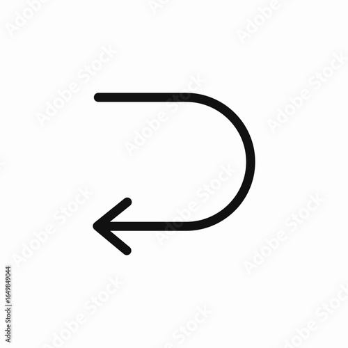 return left icon sign vector
