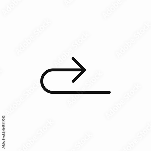 return right icon sign vector