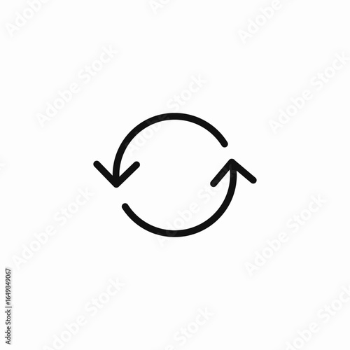 reverse arrows icon sign vector