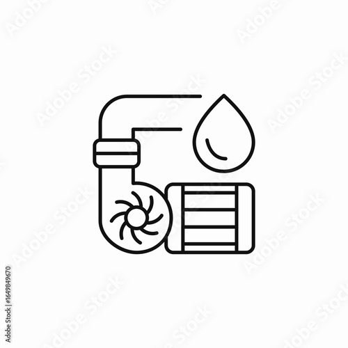water pump icon sign vector