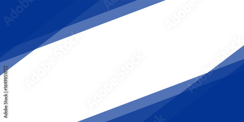 Abstract geometric background with diagonal blue and white shapes. Modern, dynamic design perfect for corporate templates, technology presentations, business cards, and web banners.