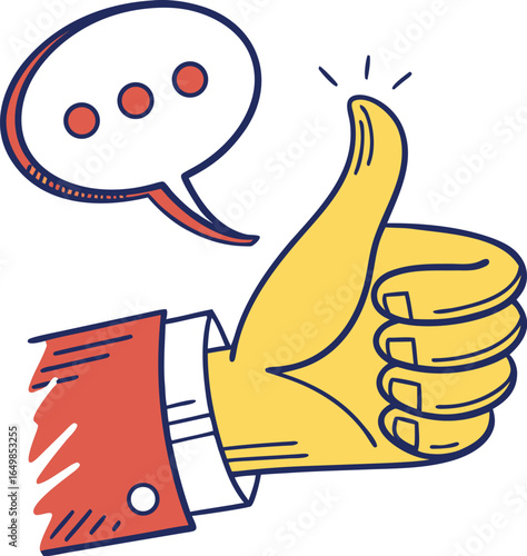 thumb up and down