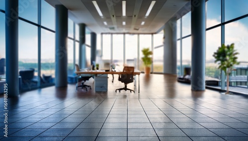 Wallpaper Mural blurred modern office interior Torontodigital.ca