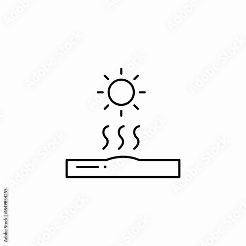 extreme heat icon sign vector