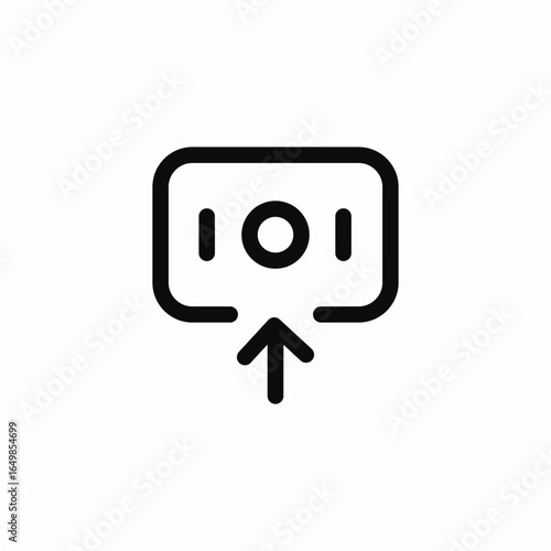 money up icon sign vector