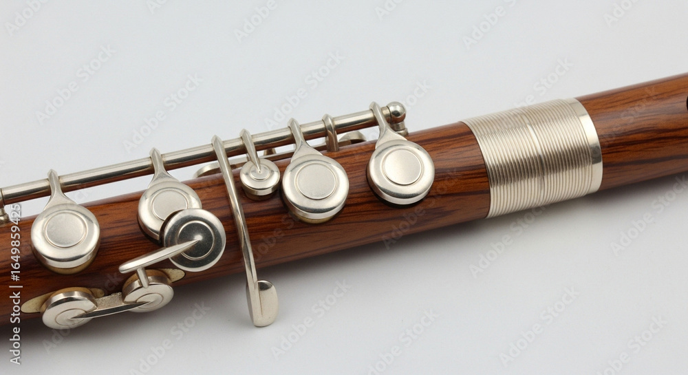 Fototapeta premium flute on black background