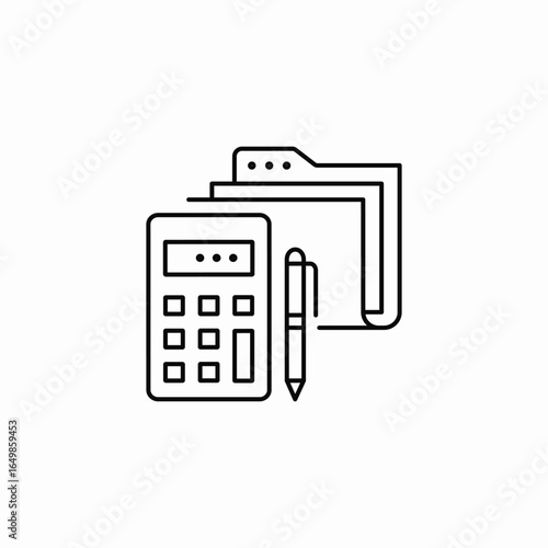 budget planning icon sign vector