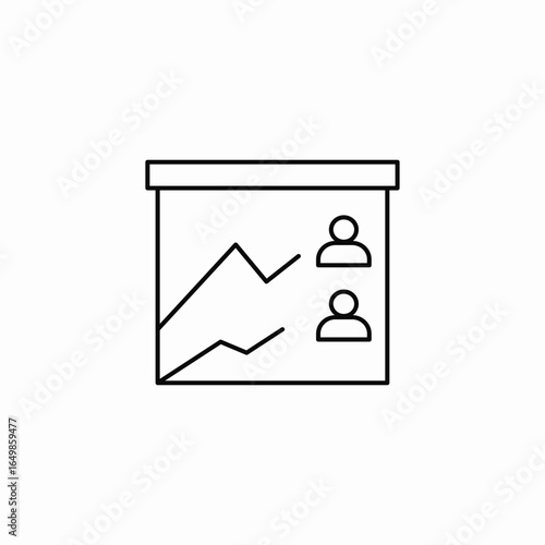 business growth icon sign vector