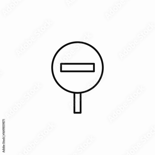 do not enter icon sign vector