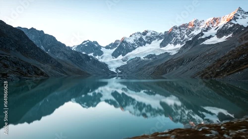 Wallpaper Mural Majestic Mountain Lake Reflection at Sunrise Torontodigital.ca