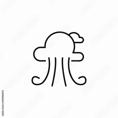 nuclear explosion icon sign vector