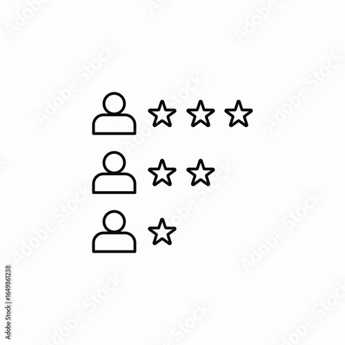 star rating icon sign vector