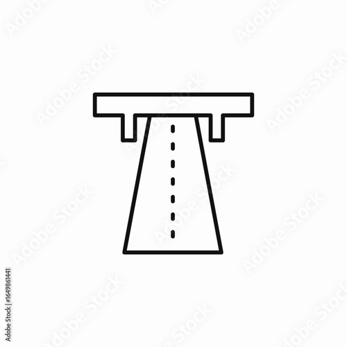 toll road icon sign vector