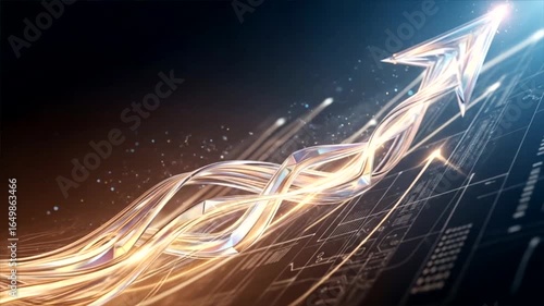 Abstract Ascending Arrow: Symbolic Representation of Growth and Success