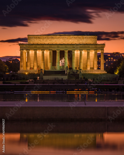 The Lincoln Memorial Building at Dusk