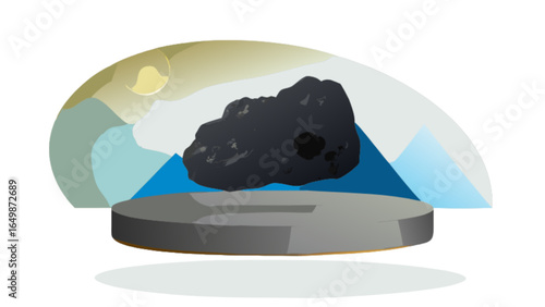Discover the wonders of space: meteorite on display, a cosmic relic from the solar system journeying to earth