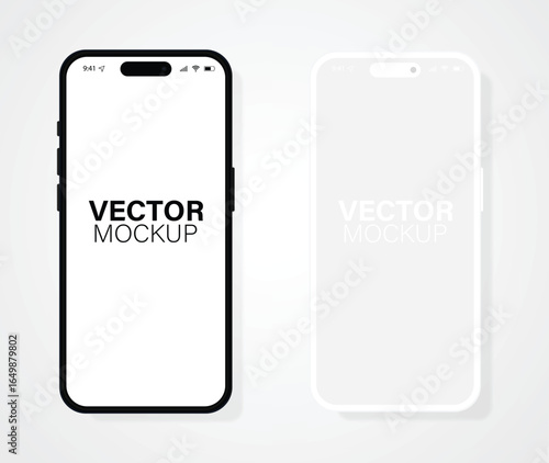 Mobile phone templates Designs similar to iphone mockup illustration