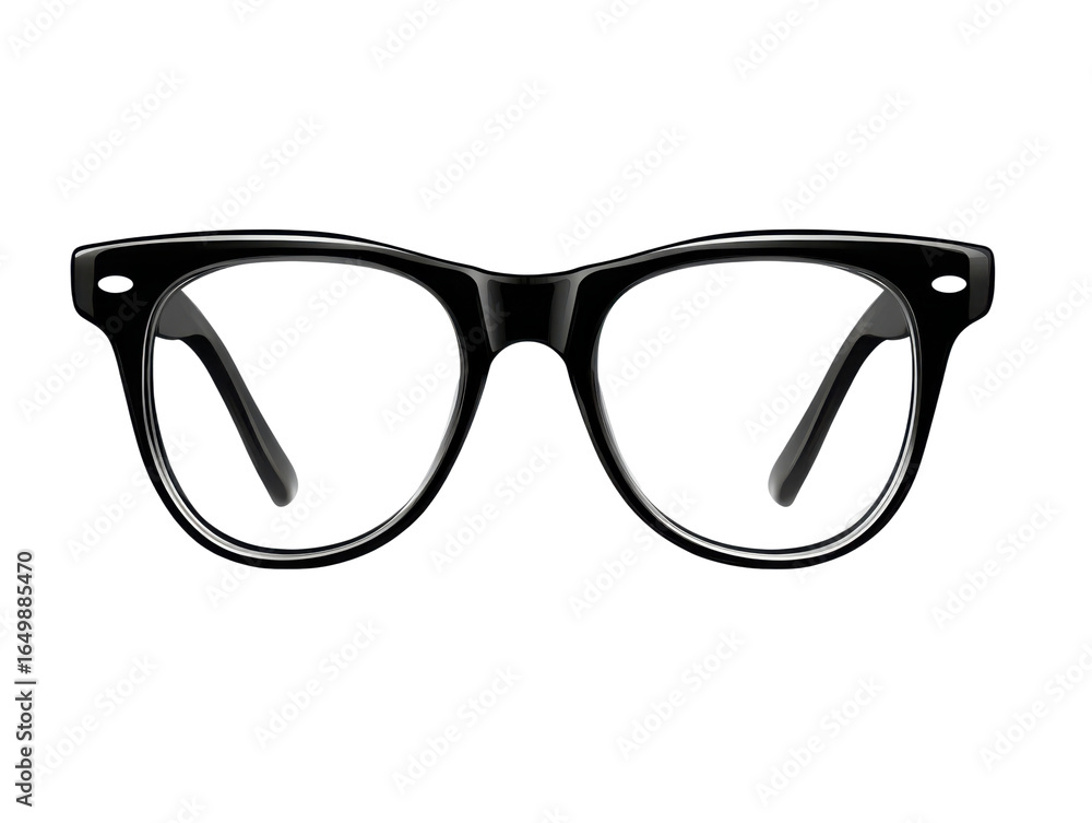 Fototapeta premium Stylish black glasses display studio product photography modern