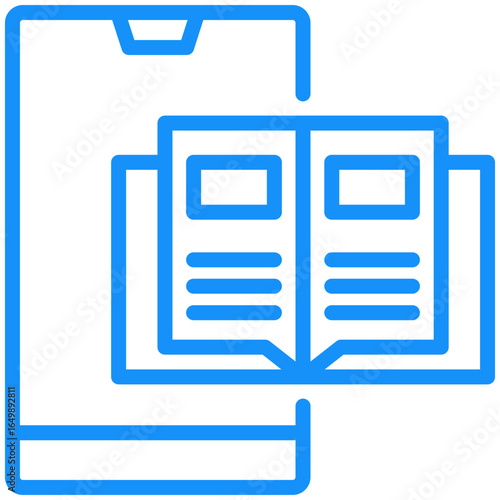 blended learning icon isolated on white background. Vector illustration icon knowledge and learning and other business