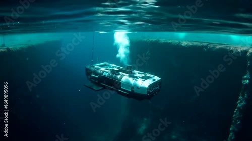 Underwater Robot Exploring Deep Ocean